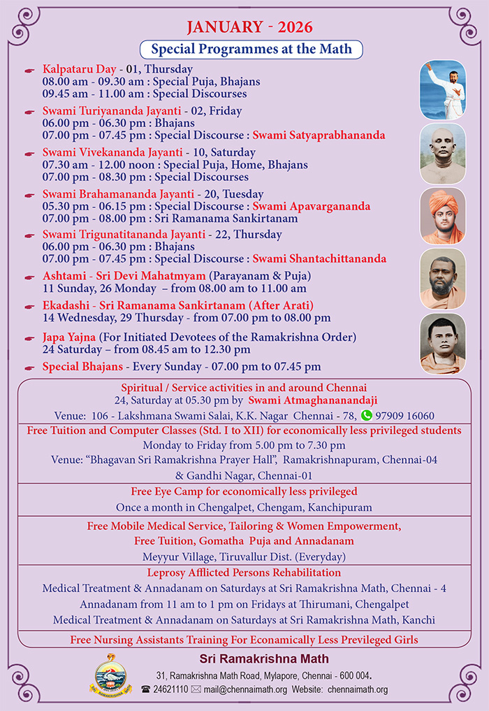 Monthly Program - January 2026 (Invitation)