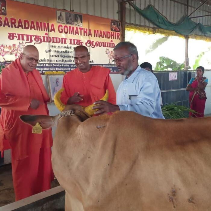Rev. Swami Devarajananda Ji Maharaj Visit to Meyyur Rural Unit