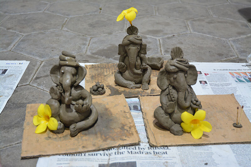 Om Ganeshaya Namah - Clay Sculpting 2025 (Photos)
